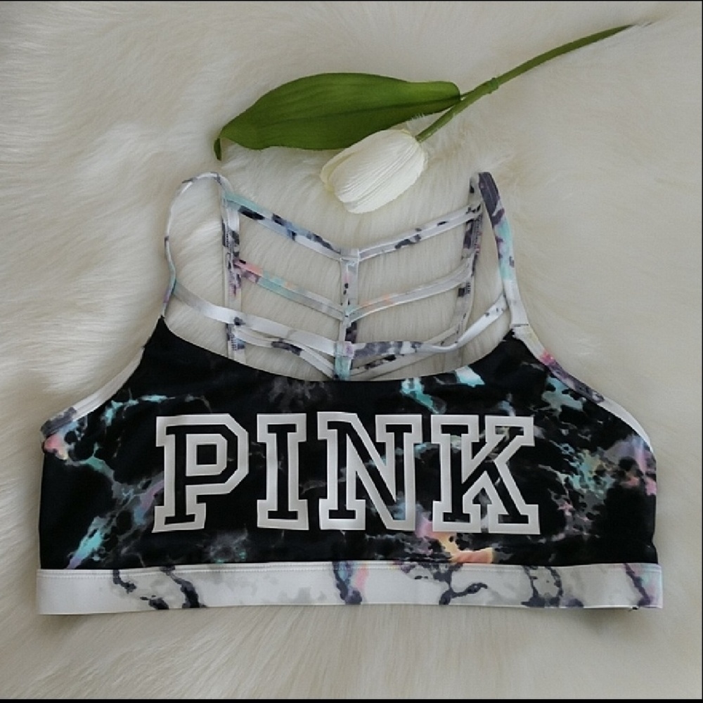 Size L🌺PINK VICTORIA'S SECRET ULTIMATE SPORTS BRA - Picture 2 of 4